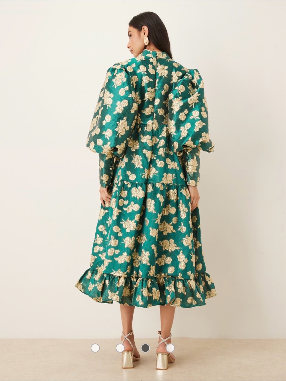 Dream Sister Jane Jacquard Bubble Sleeve Dress - Picture 2 of 12